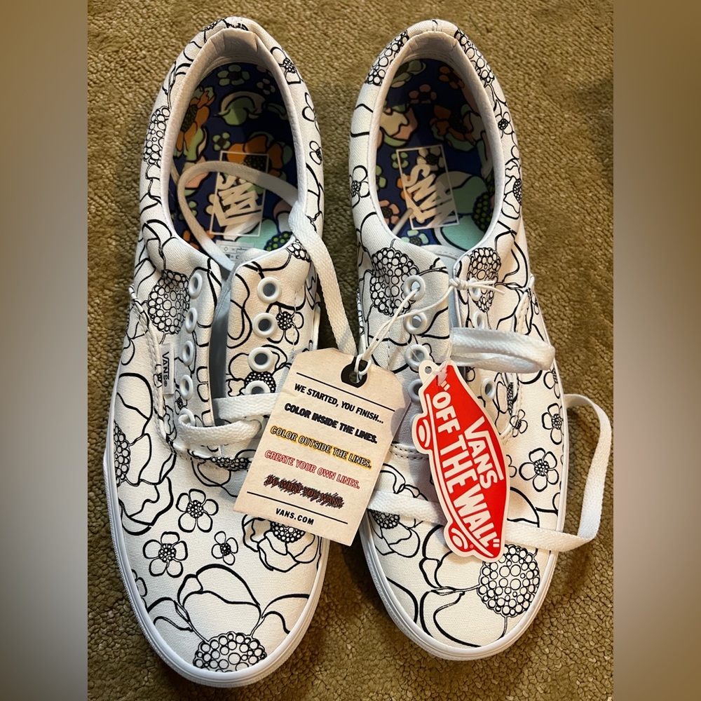 Vans color me in sneaks